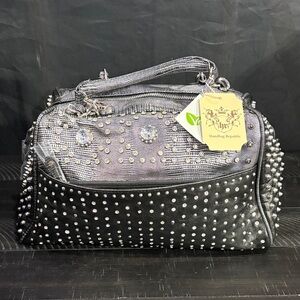 Handbag Republic Black and Silver Studded purse.